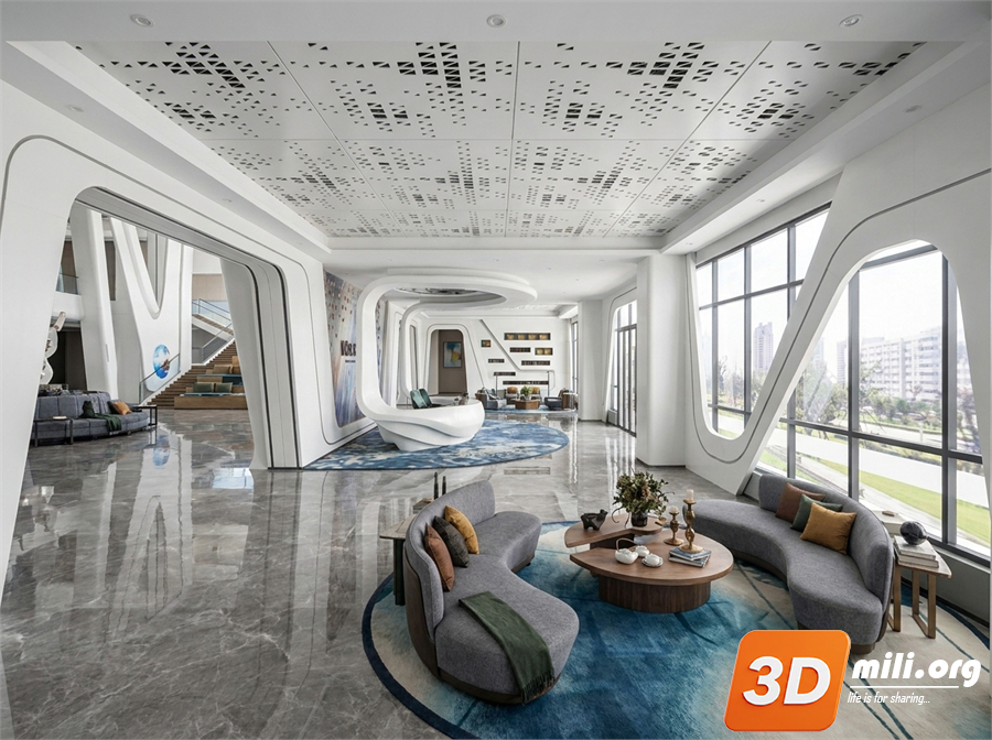 Lobby front desk Skp Files 
